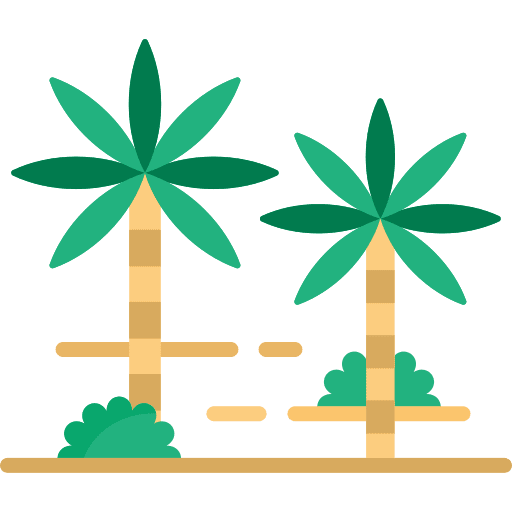 Palm trees palm tree desert palm trees icon