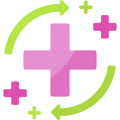 Regeneration superpower healthcare healing icon