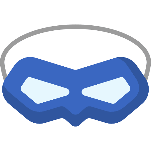 Eye mask superhero comic character icon Eye mask superhero comic character icon