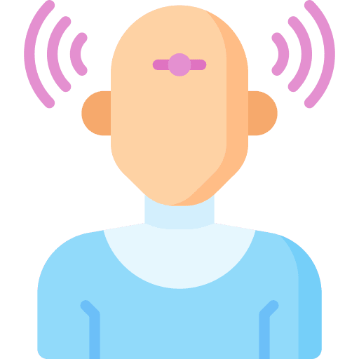 Telekinesis magic people mind icon Telekinesis magic people mind icon