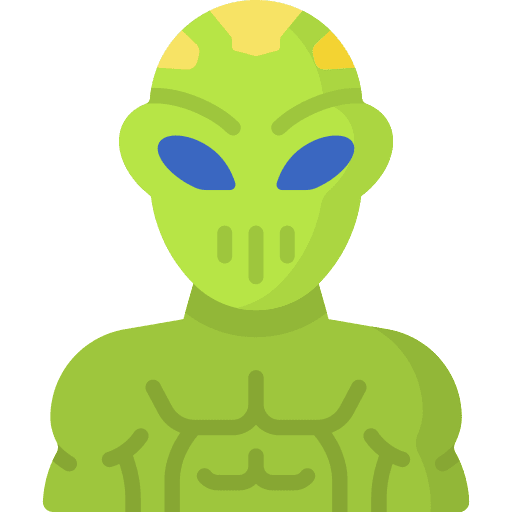 Alien alien user character icon Alien alien user character icon