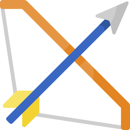 Bow and arrow objective archery bow and arrow icon Bow and arrow objective archery bow and arrow icon