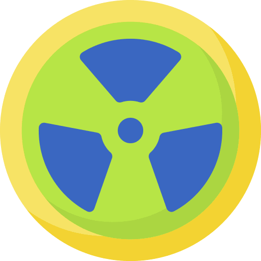 Nuclear warning signaling radioactivity icon Nuclear warning signaling radioactivity icon
