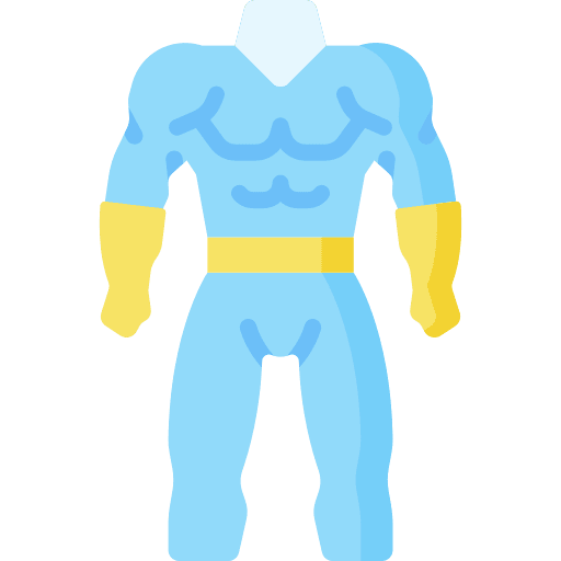 Superhero comic miscellaneous garment icon Superhero comic miscellaneous garment icon