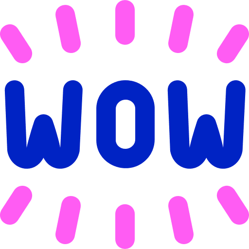 Wow wow surprise slang icon
