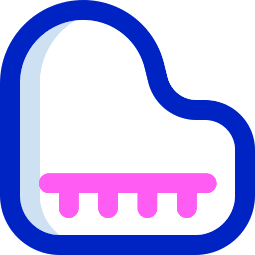 Piano grand piano orchestra musical instrument icon Piano grand piano orchestra musical instrument icon