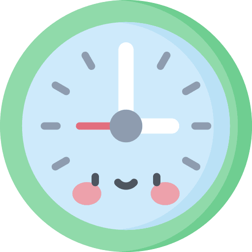 Clock tool time and date time icon