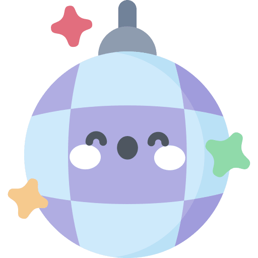 Disco ball party club mirror ball icon