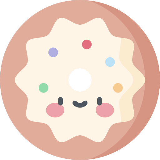 Donut food and restaurant bakery sweet icon