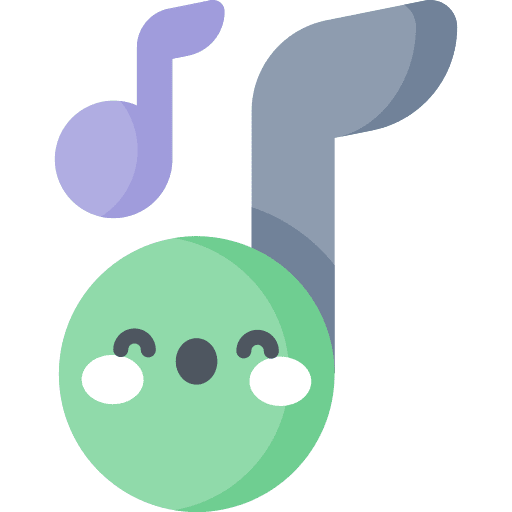 Musical notes music and multimedia song celebration icon