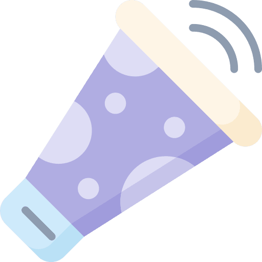 Horn music instrument birthday and party sparkle icon