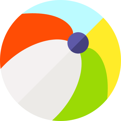 Beach ball toy holidays summer icon