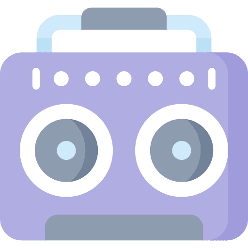 Boombox cassette player electronics boombox icon