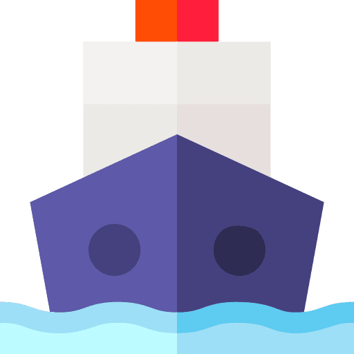 Ship transportation ferry boat cruise icon