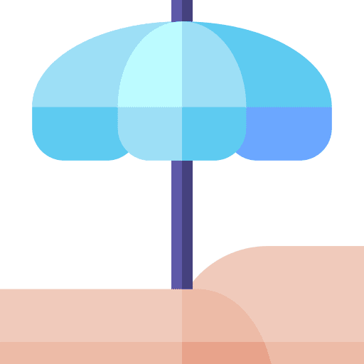 Beach umbrella beach holidays summertime icon Beach umbrella beach holidays summertime icon