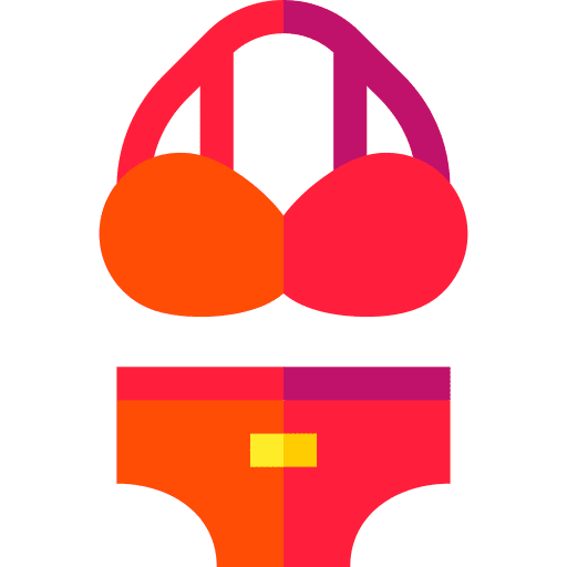 Bikini swimsuit summer beach icon Bikini swimsuit summer beach icon