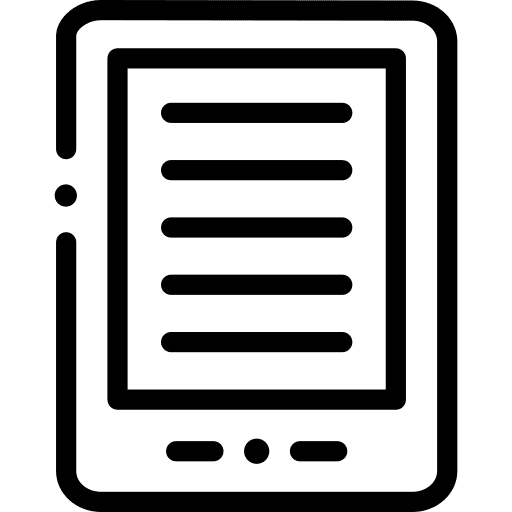 Ebook mobile multimedia technology icon
