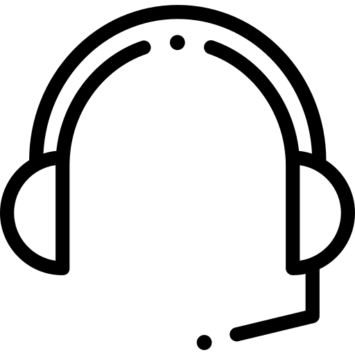 Headphones headset support call center icon