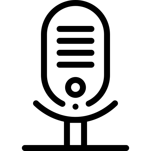 Microphone sound technology radio icon