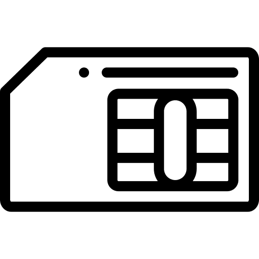 Sim card mobile phone telephone telecommunication icon