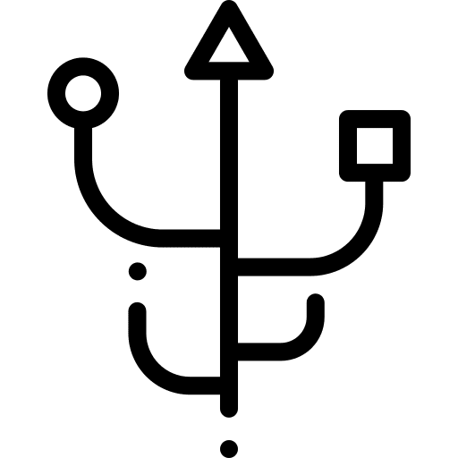 Usb connector usb connector connection shapes icon