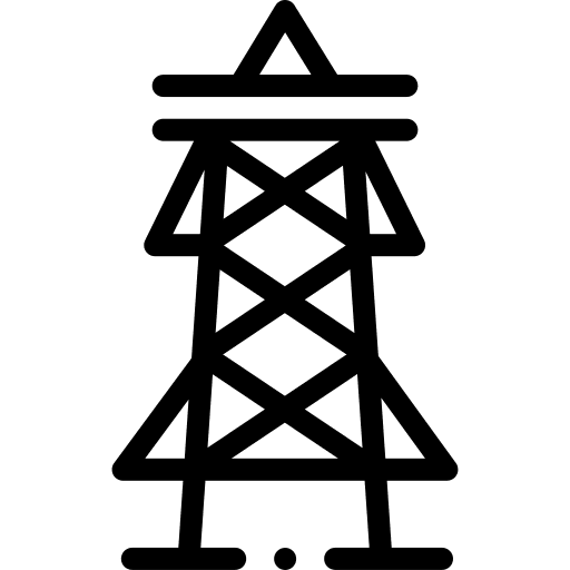 Pylon multimedia technology electronics icon