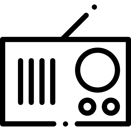 Radio antenna music news icon
