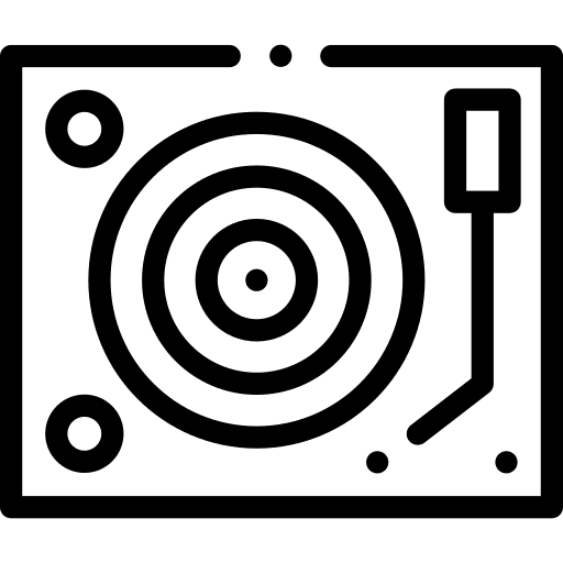 Turntable music turntable vinyl icon
