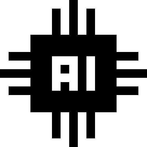 Artificial intelligence ai technology electronics icon