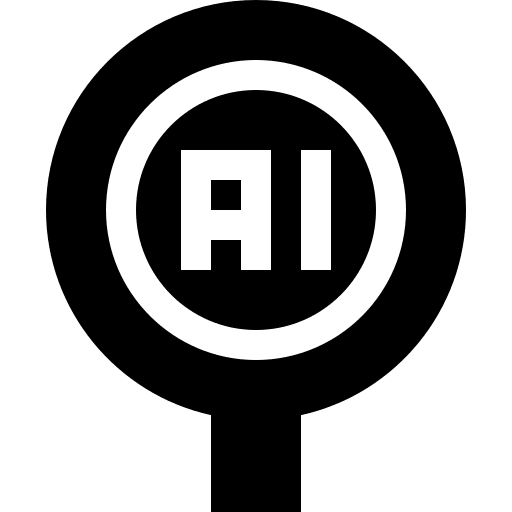 Artificial intelligence electronics search artificial intelligence icon Artificial intelligence electronics search artificial intelligence icon