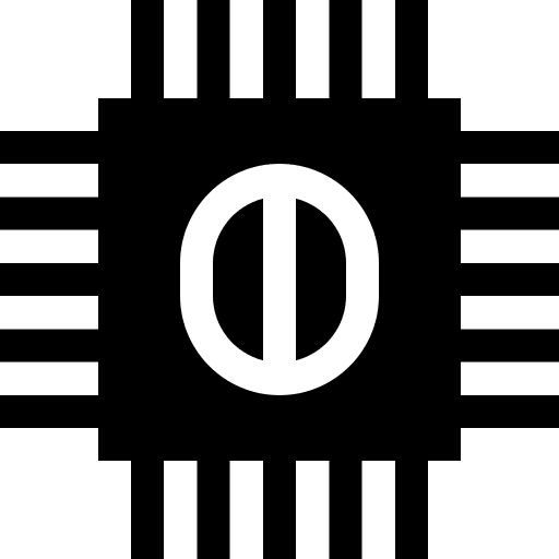Cpu electronics chip ai icon Cpu electronics chip ai icon