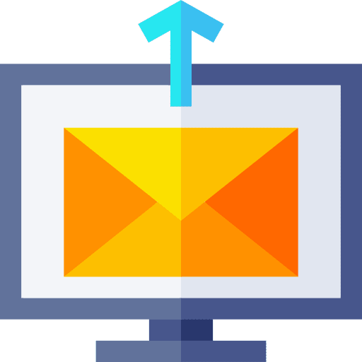Email communications message send icon Email communications message send icon