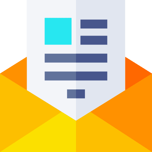 Invitation letter message communications envelope icon
