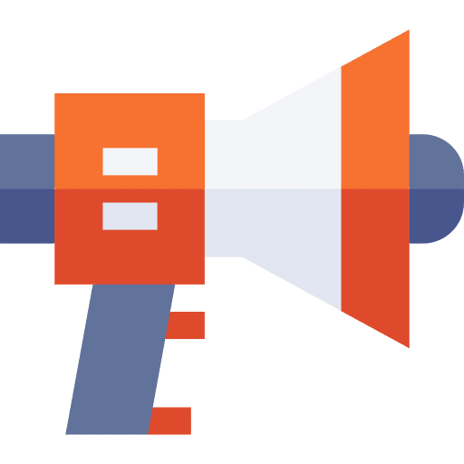 Loudspeaker communications announcer protest icon Loudspeaker communications announcer protest icon
