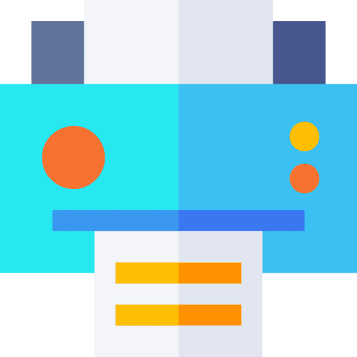 Printer printing electronics technology icon Printer printing electronics technology icon