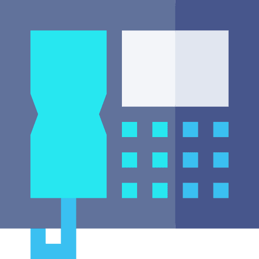 Landline device telephone communication icon Landline device telephone communication icon