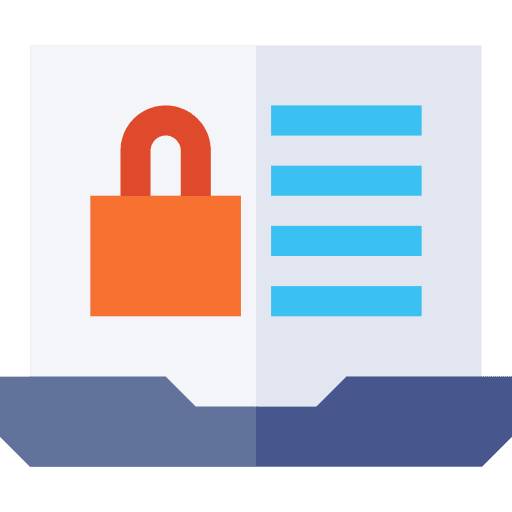 Lock laptop communications security icon Lock laptop communications security icon