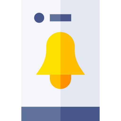 Notification application electronics phone icon Notification application electronics phone icon
