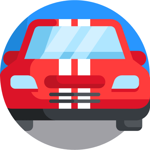 Race car car racing transportation icon