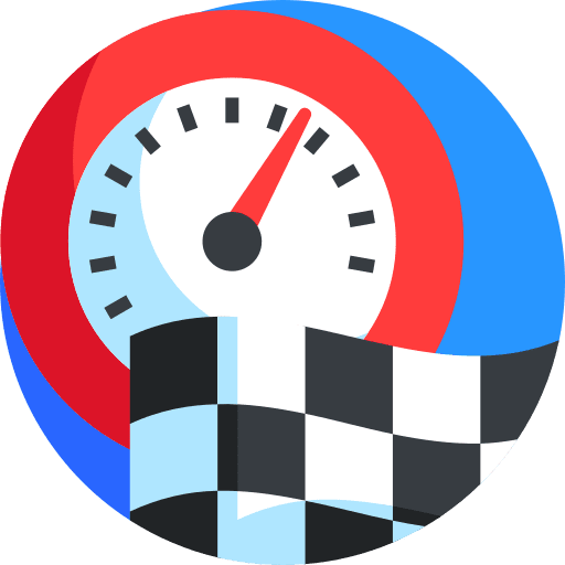 Race start time and date finish icon