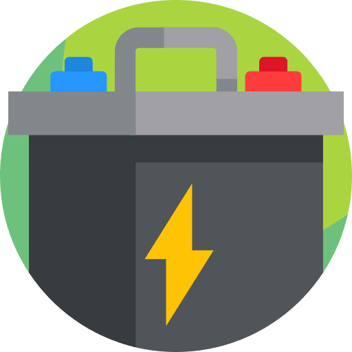 Car battery thunderbolt electronics electricity icon Car battery thunderbolt electronics electricity icon