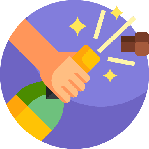 Champagne food and restaurant winner celebration icon Champagne food and restaurant winner celebration icon