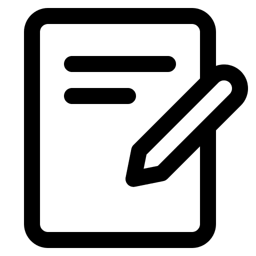 Write files and folders document ui icon