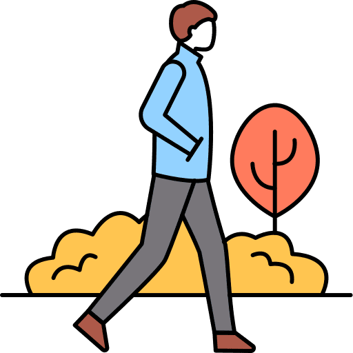 Walking walking hobbies and free time park icon