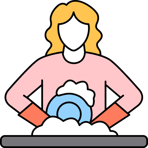 Washing dishes user washing dishes avatar icon Washing dishes user washing dishes avatar icon