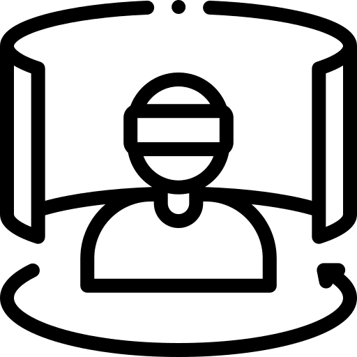 Augmented reality 360 digital electronics icon