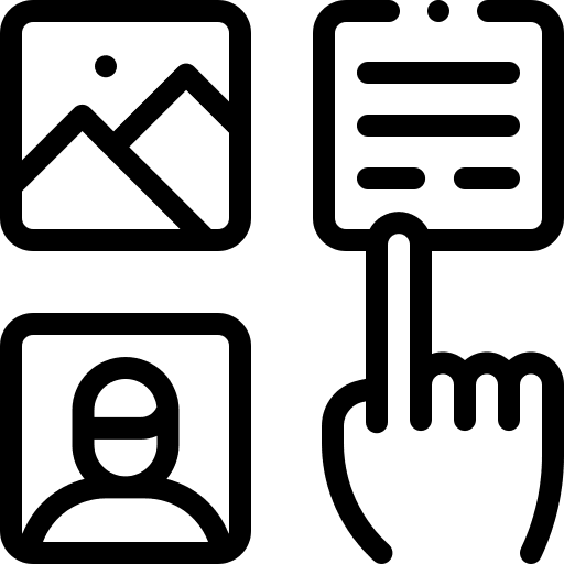 Interactivity select hands and gestures ui icon