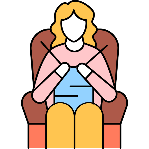 Knitting hobbies and free time knitting leisure icon Knitting hobbies and free time knitting leisure icon