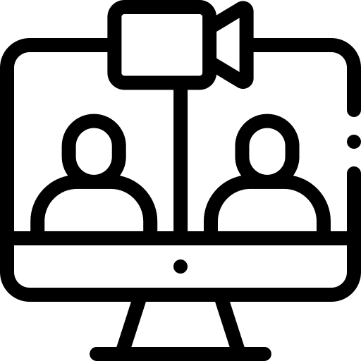 Videocall people screen user icon