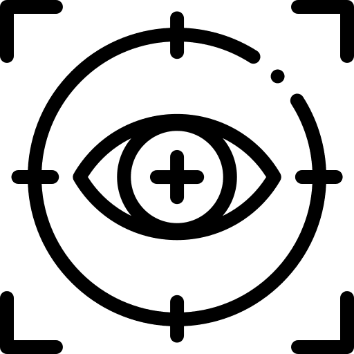 Vision eye vision goal icon